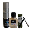 SHAVING KIT(clearasil shave gel+adidas aftershave+astra razor blades+cutthroat)