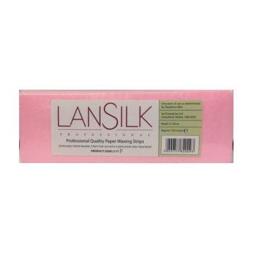 Lansilk Professional Quality Paper Waxing Strips Pink