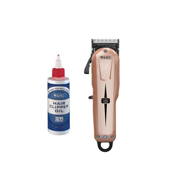 Wahl Super Taper Cordless Limited Edition Gold/Rose Clipper With Wahl Clipper Oil