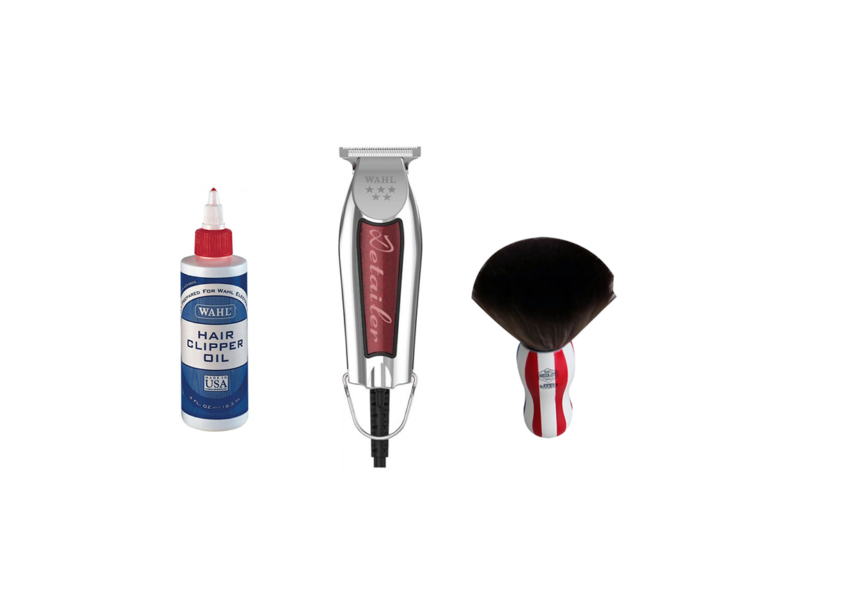 Wahl 5 Star Detailer Trimmer With Wahl Clipper Oil & Nano Absolute Neck Brush G-408