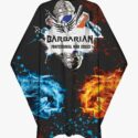 BARBARIAN MULTI COLOURED PATTERNED CAPE