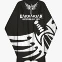 BARBARIAN CAPE (PATTERNED BLACK WITH WHITE)